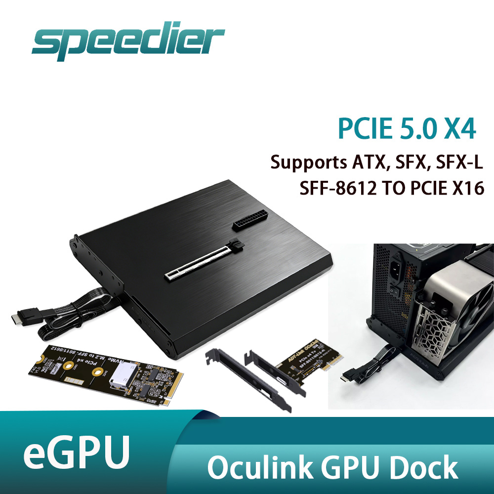 Oculink Gpu Dock Station - OCuLink SFF-8612 Femelle vers PCIe X16
